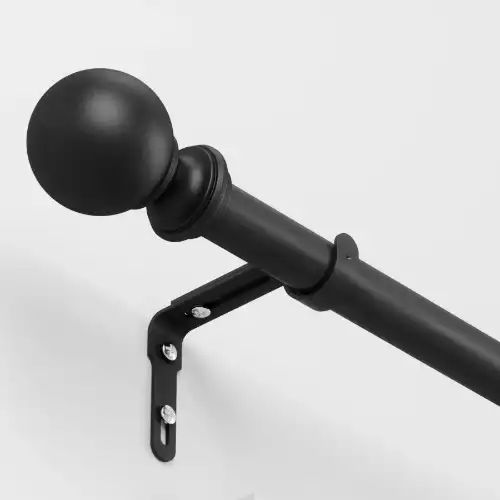 Black Curtain Pole