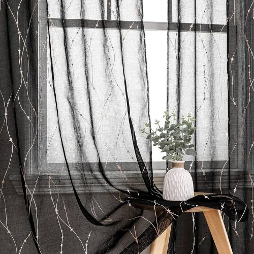Blacky Sheer Curtains