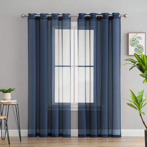 Blue Sheer Curtains