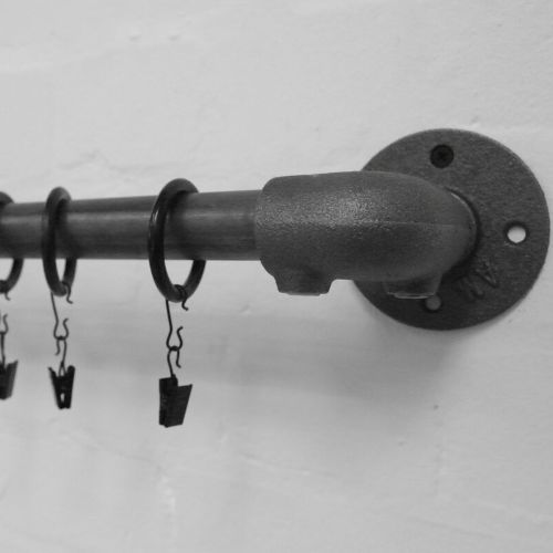 Dark Grey Curtain Pole