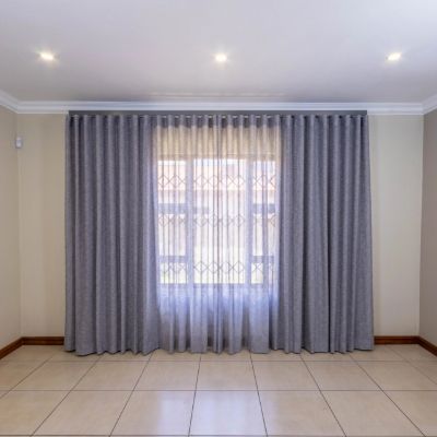 Double Wave Dark Grey Curtains
