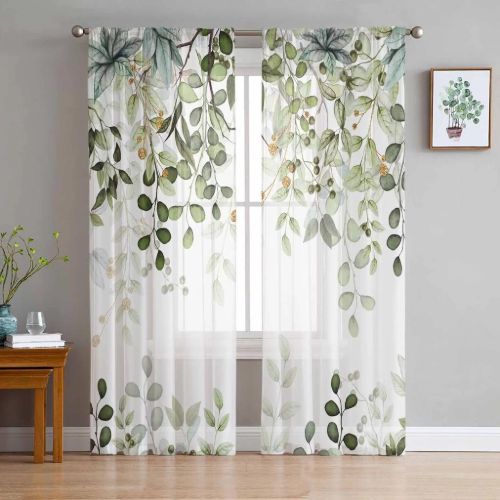Green Printed Curtains