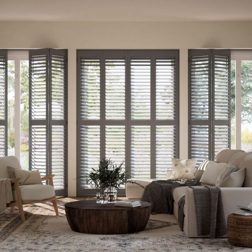 Grey Shutter Blinds