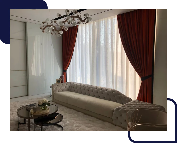 Living Room Curtains Dubai