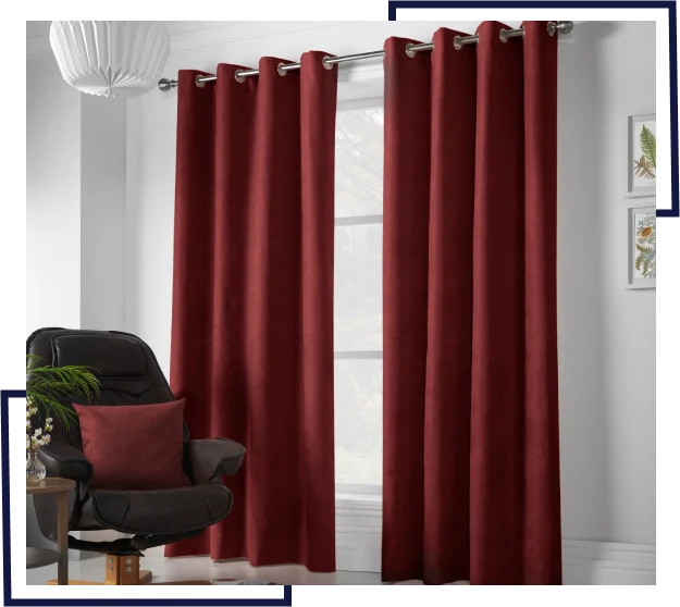 Red Velvet Curtains