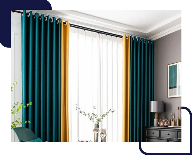 Silk curtains in Dubai