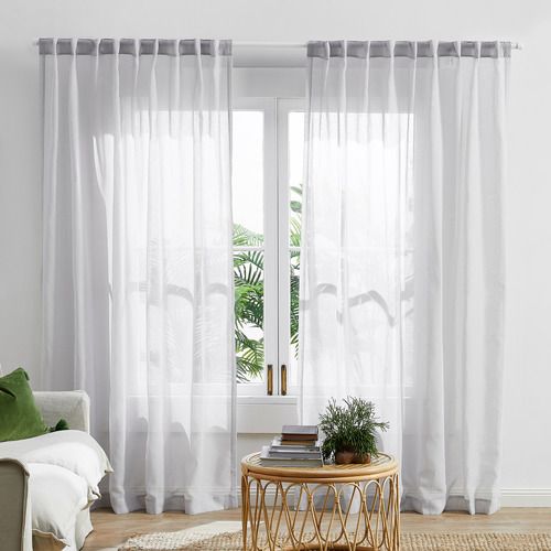 Silver Sheer Curtains