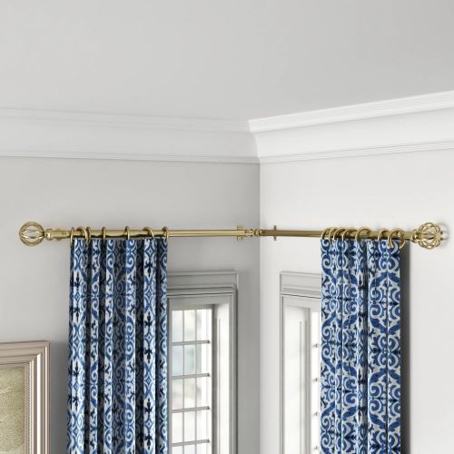 Single Corner Curtains Rods