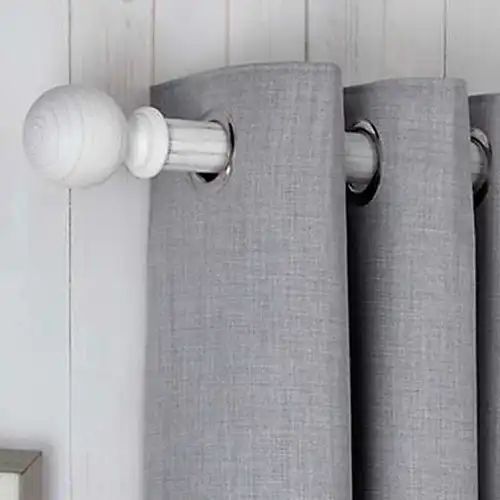 White Curtain Pole