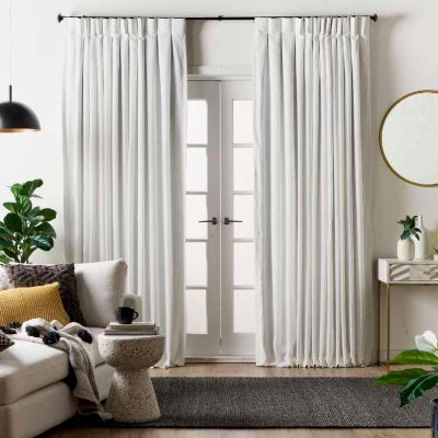 White Pinch Pleat Curtains
