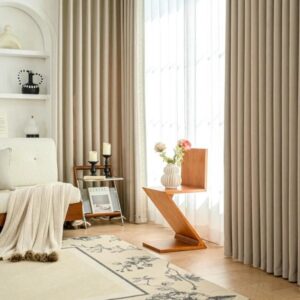 Luxurious Cashmere Blackout Curtains Pleated
