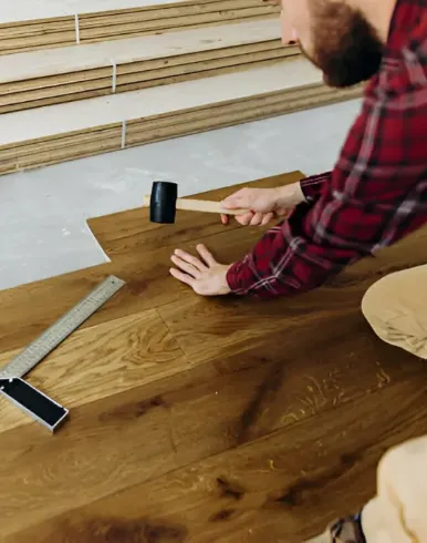 Engineered wood flooring